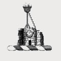 Burton family crest, coat of arms