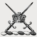 Bateman-Hanbury family crest, coat of arms