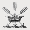 Hutton family crest, coat of arms