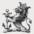 Du Cane family crest, coat of arms