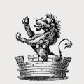 Guyon family crest, coat of arms