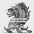 Brandon family crest, coat of arms