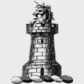 Hanbury-Sparrow family crest, coat of arms