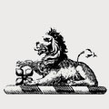 Slacke family crest, coat of arms