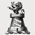 Rothery family crest, coat of arms