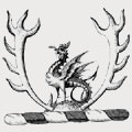Cox family crest, coat of arms