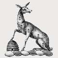 Heacock family crest, coat of arms