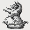 Buche family crest, coat of arms