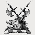 Spedding family crest, coat of arms