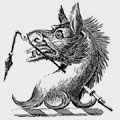 Borrett family crest, coat of arms