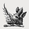 Treacher family crest, coat of arms