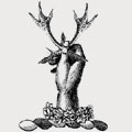 Horne family crest, coat of arms