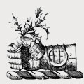 Irwine family crest, coat of arms