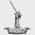 O'rorke family crest, coat of arms