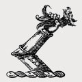 Le Hardy family crest, coat of arms