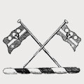 Aubertin family crest, coat of arms