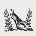 Falconer family crest, coat of arms