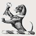 Hound family crest, coat of arms