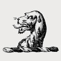 Aslack family crest, coat of arms