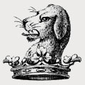 Mohun-Harrison family crest, coat of arms