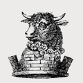 Hood family crest, coat of arms