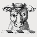 Bull family crest, coat of arms