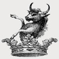 Clarke family crest, coat of arms