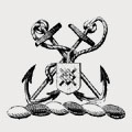 Boxall family crest, coat of arms