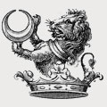 Huxley family crest, coat of arms