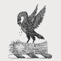 Crukes family crest, coat of arms