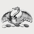 Austrey family crest, coat of arms