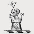 Allcroft family crest, coat of arms