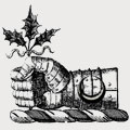 Irwine family crest, coat of arms