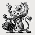 Jourdain family crest, coat of arms
