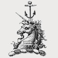 Braddyll family crest, coat of arms
