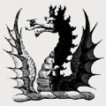 Hawte family crest, coat of arms