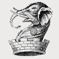 Saunders family crest, coat of arms