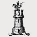Dover family crest, coat of arms