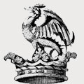 Hinde family crest, coat of arms