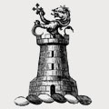 Vowler-Simcoe family crest, coat of arms