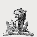 Warren family crest, coat of arms