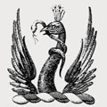 Peacock family crest, coat of arms