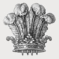 Cardew family crest, coat of arms