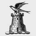 Burdett family crest, coat of arms