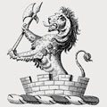 Quain family crest, coat of arms