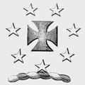 Teulon family crest, coat of arms