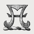 De Burgh family crest, coat of arms