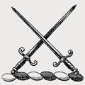 Gun family crest, coat of arms