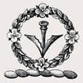 Symcoats family crest, coat of arms