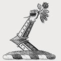 Ryland family crest, coat of arms